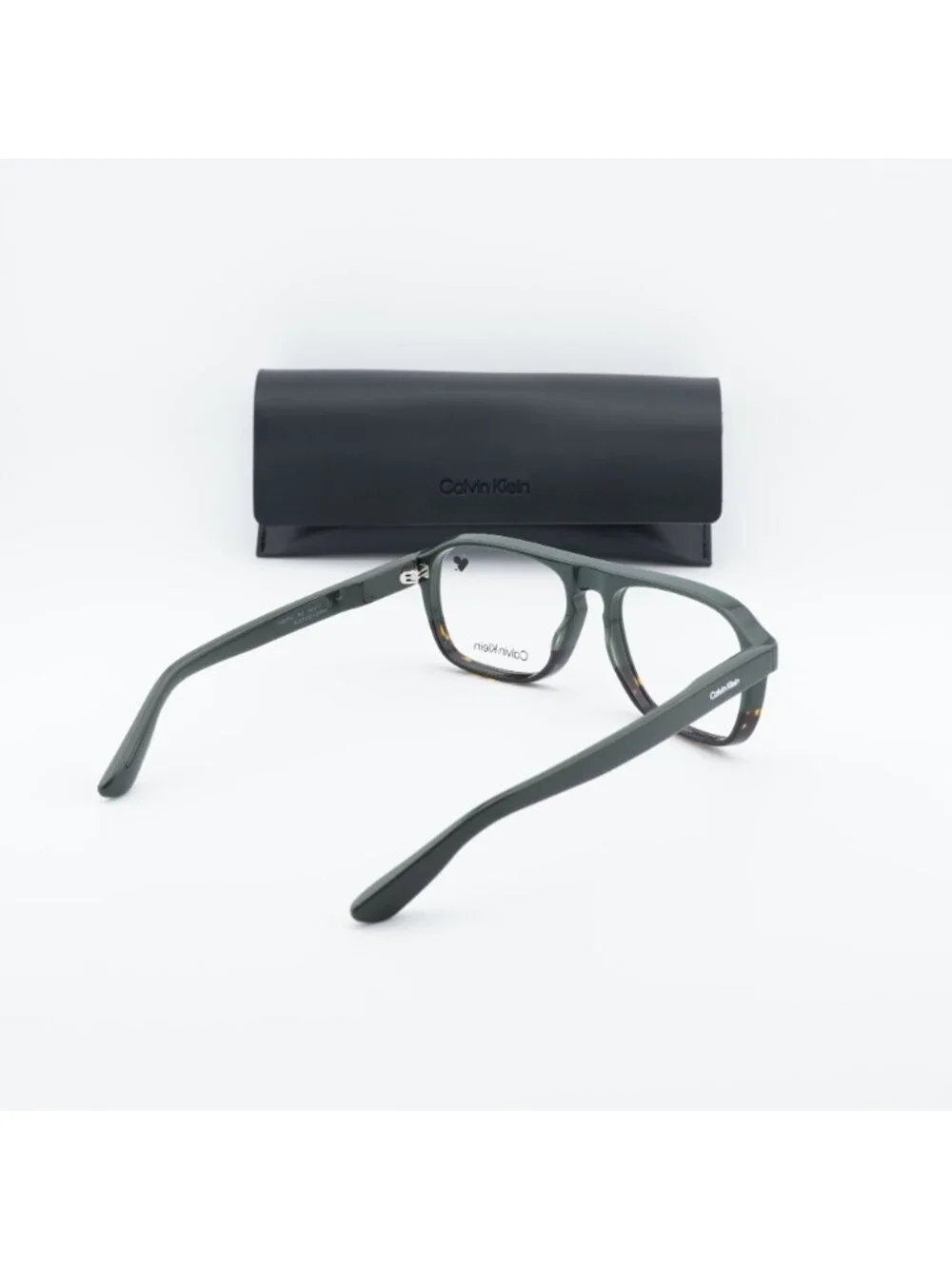 Calvin Klein CK25515 303 Eyeglasses Green / Havana 58mm Square Frame